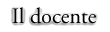 Il docente